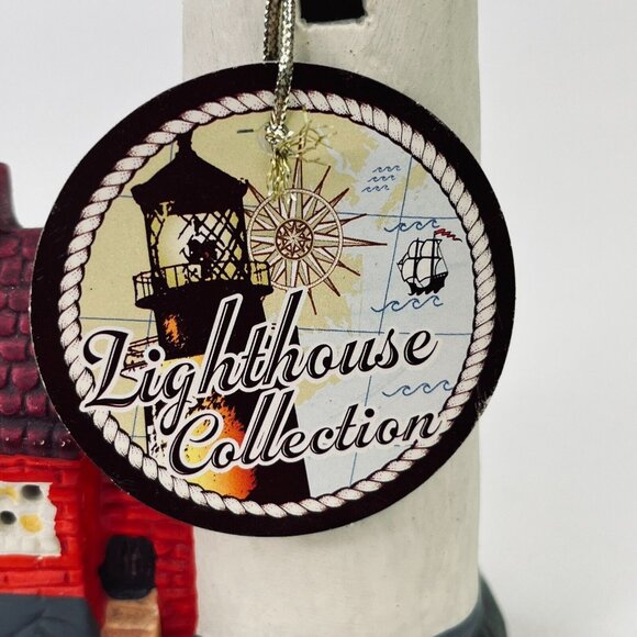 Lighthouse Collection Tawas Point, MI. Ceramic Lighthouse  7.5"  Nautical w/ Tag - Picture 6 of 7